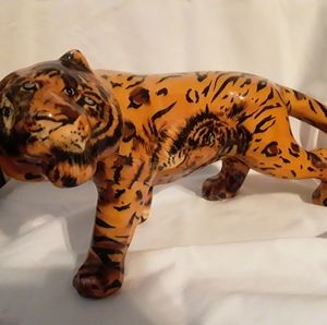 La Vie Safari Tiger Figurine Patchwork Wild Animal
